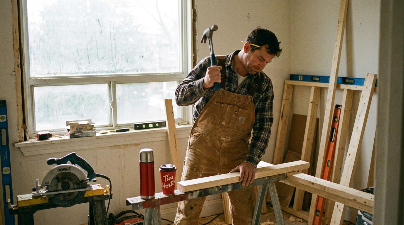 Tradesperson at work